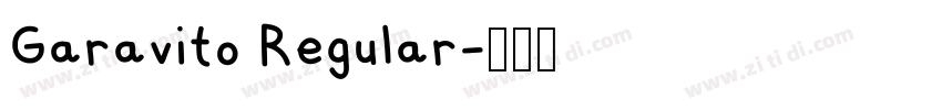 Garavito Regular字体转换 Garavito Regular字体转换
